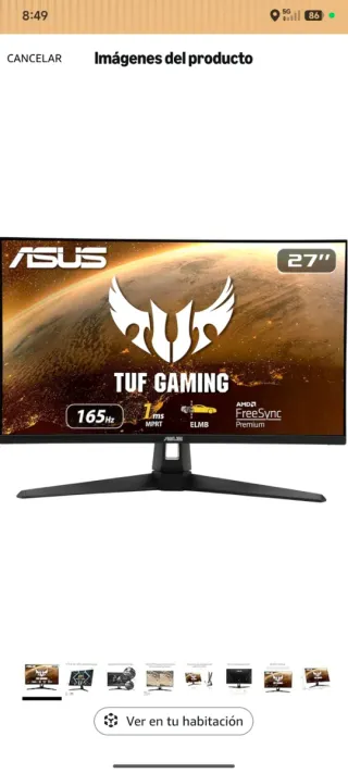 Monitor Asus TUF Gaming 27 165Hz