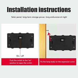 Set di 2 plafoniere solari LED per esterni IP65