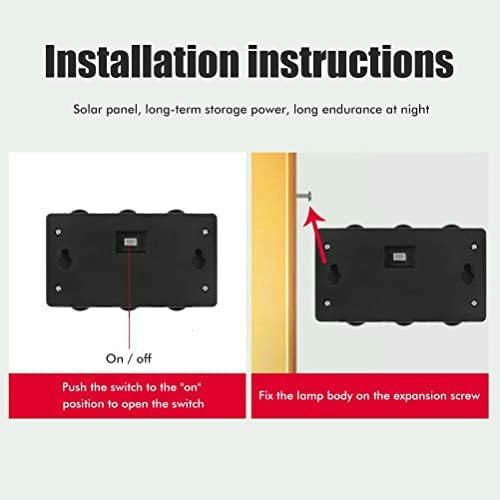 Juego de 2 apliques solares LED exterior IP65