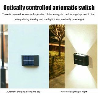 Set di 2 plafoniere solari LED per esterni IP65