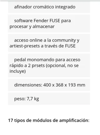Amplificador Guitarra Fender Mustang I