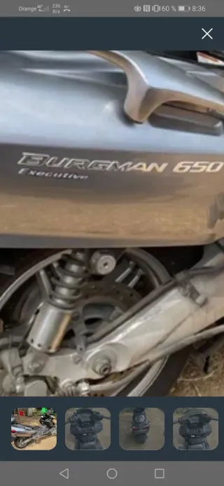 Suzuki Burgman 650 Executive Gris