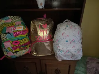 Lote 3 Mochilas Escolares Niña