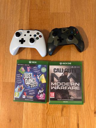Xbox One S + 2 mandos + juegos