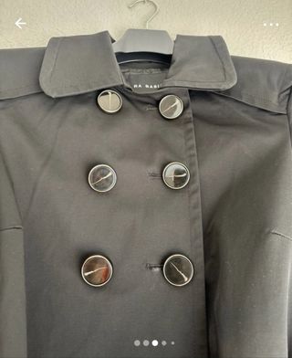 Gabardina mujer negra