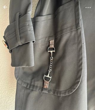 Gabardina mujer negra