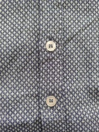 Camicia bambino blu microfantasia 3-4 anni