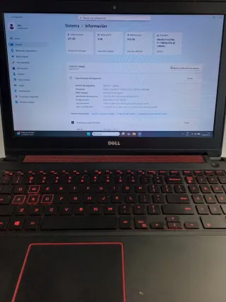 Ordenador portatil DELL I7 16GB