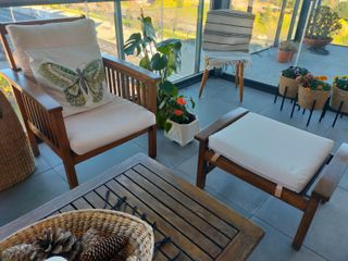 Conjunto Muebles Jardín Madera Acacia (6 piezas)