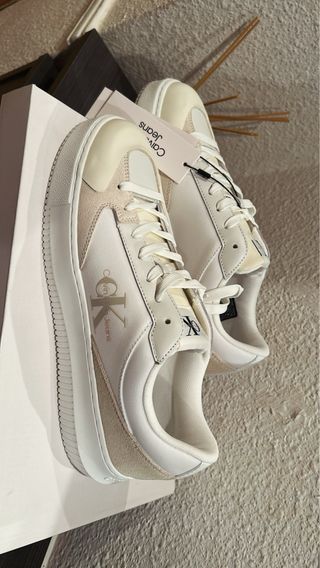 Zapatillas Calvin Klein Jeans Blancas/Beige
