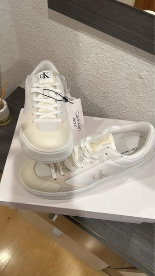 Zapatillas Calvin Klein Jeans Blancas/Beige