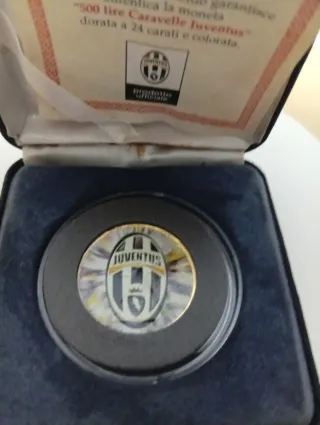 500 Lire Caravelle Juventus Placcata Oro 24K