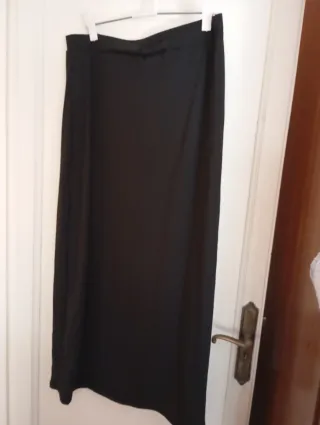 Falda larga Romwe negra talla XL