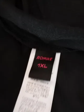 Falda larga Romwe negra talla XL