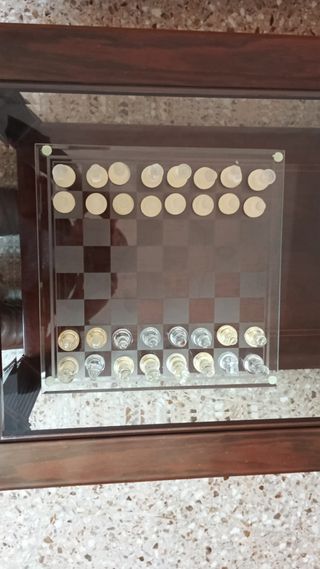 Juego de Ajedrez de Cristal Elegante