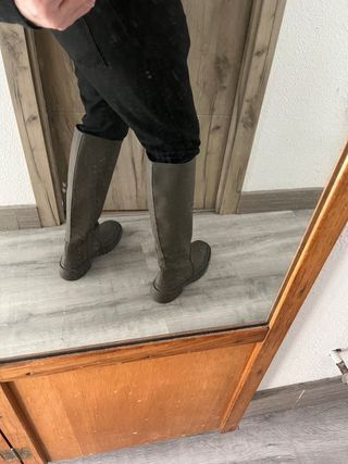 Botas altas verdes de agua