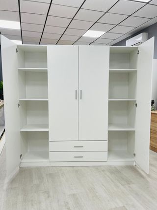 Armario 4 puertas blanco