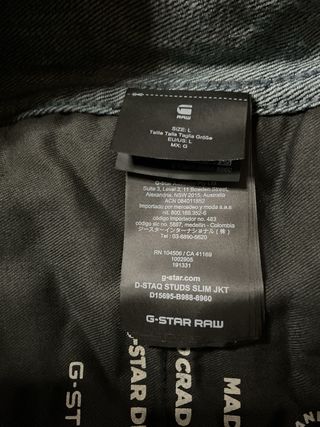 Chaqueta vaquera hombre de G-Star Raw (L)