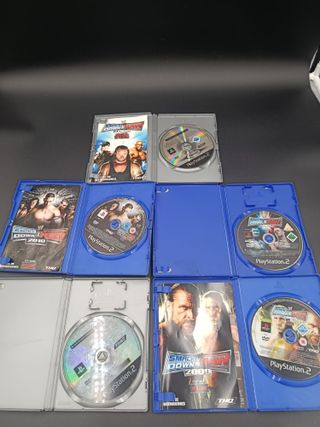 Lote 5 Juegos WWE SmackDown PS2