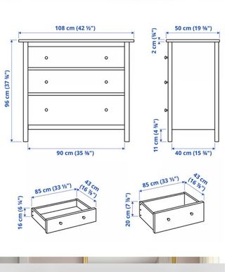 Cómoda 3 cajones Ikea