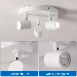 Lámpara de techo redonda ajustable