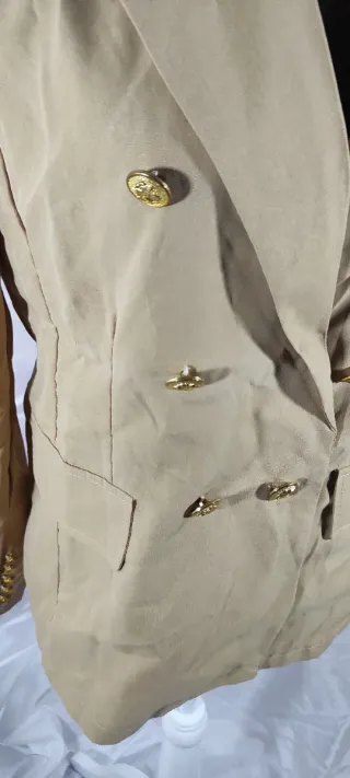 Americana/Blazer Talla S Camel clásica vintage