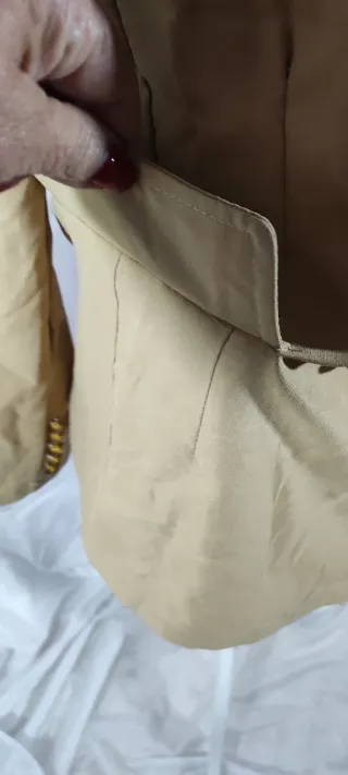 Americana/Blazer Talla S Camel clásica vintage