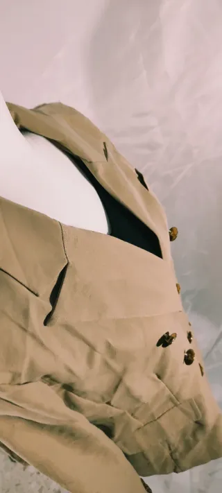 Americana/Blazer Talla S Camel clásica vintage