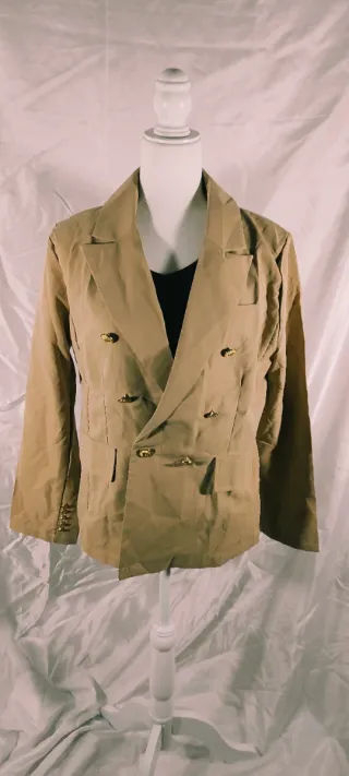 Americana/Blazer Talla S Camel clásica vintage