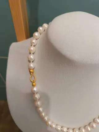 Collana di perle barocche naturali