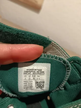 Zapatillas Converse altas verdes