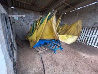 Paraguas recolector de aceitunas, almendras