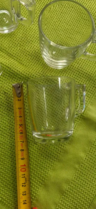 Juego 6 tazas de cristal