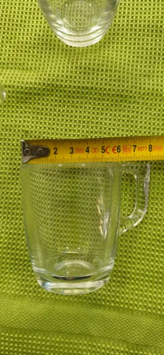 Juego 6 tazas de cristal