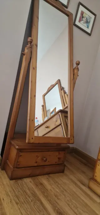 Conjunto Muebles Madera Maciza