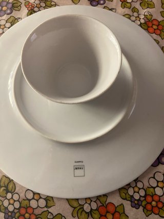 Alzatina Thun in ceramica decorata