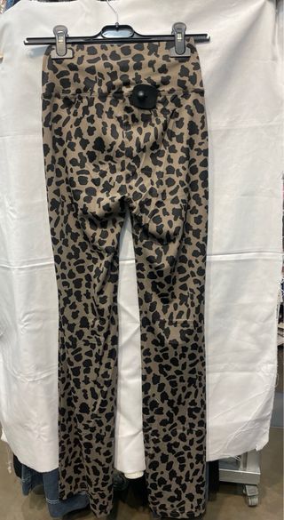 Leggings acampanados estampado animal XS