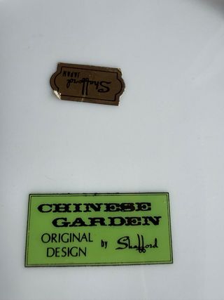 Juego 4 Platos Jardín Chino Sheffield Años 70