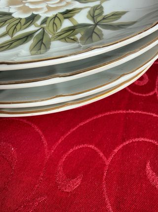 Juego 4 Platos Jardín Chino Sheffield Años 70