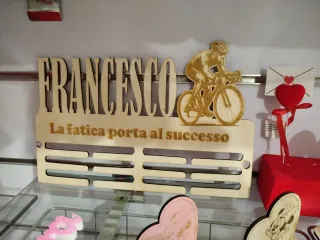 Medagliere personalizzabile Francesco Ciclista.