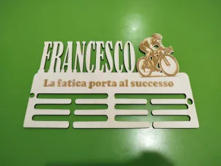 Medagliere personalizzabile Francesco Ciclista.