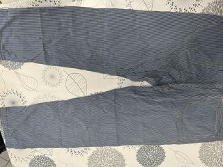 Pantaloni uomo a righe blu