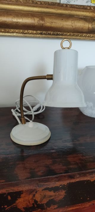 Lampada da Tavolo Vintage Anni '60 Ottone e Smalto