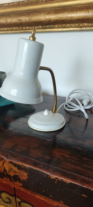 Lampada da Tavolo Vintage Anni '60 Ottone e Smalto