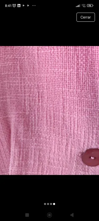 Blazer Zara rosa talla 40 (equivale a 38/36)