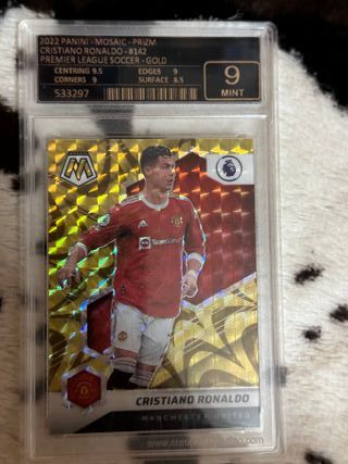 Cristiano Ronaldo 2022 Panini Prizm Gold