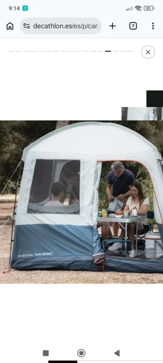 2 Tiendas de campaña CAMPING