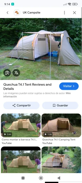 2 Tiendas de campaña CAMPING