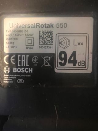 Cortacésped Eléctrico Bosch Rotak 550