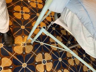 Struttura letto vintage anni '50